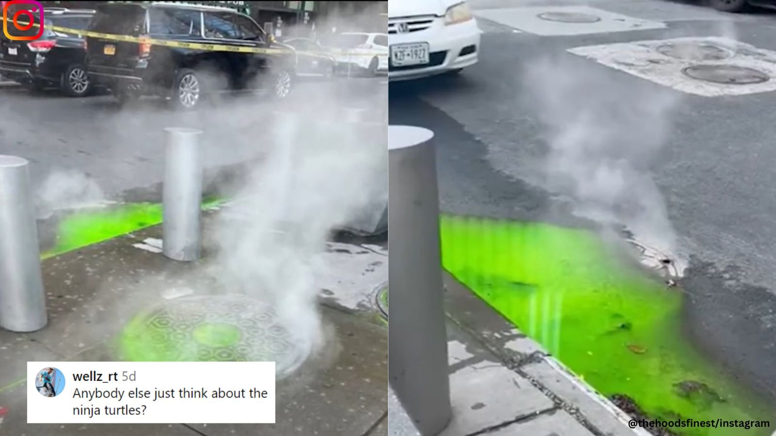 ‘The Ninja Turtles are back’: Mysterious green liquid oozes out of sewer grates in New York, causes panic | Trending News