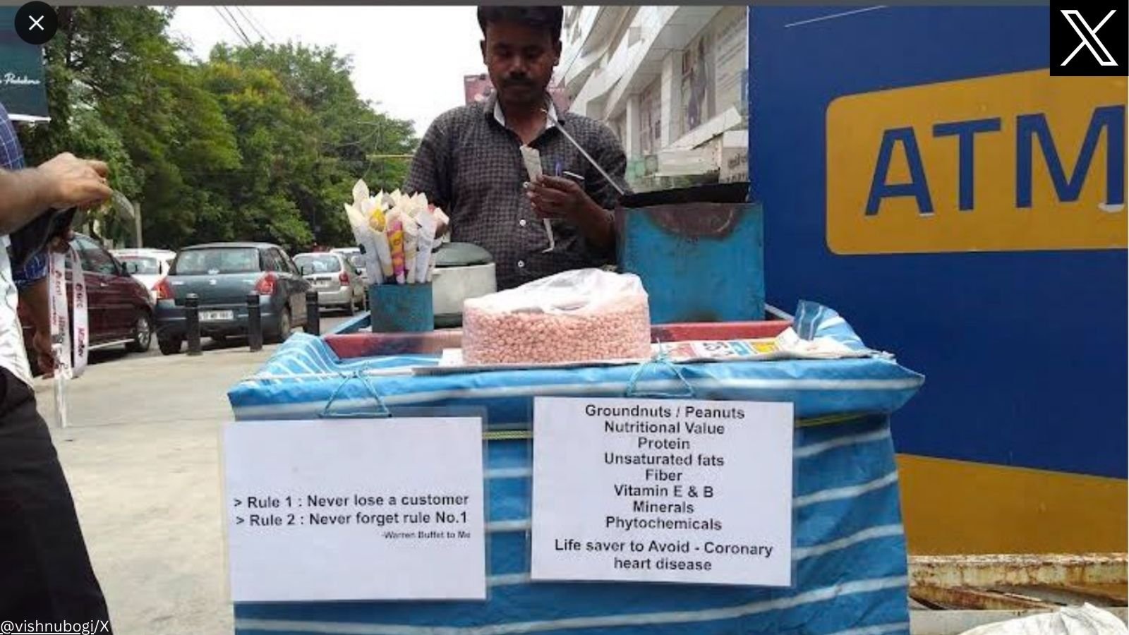 Warren Buffett-inspired Bengaluru peanut vendor goes the extra mile in marketing | Trending News