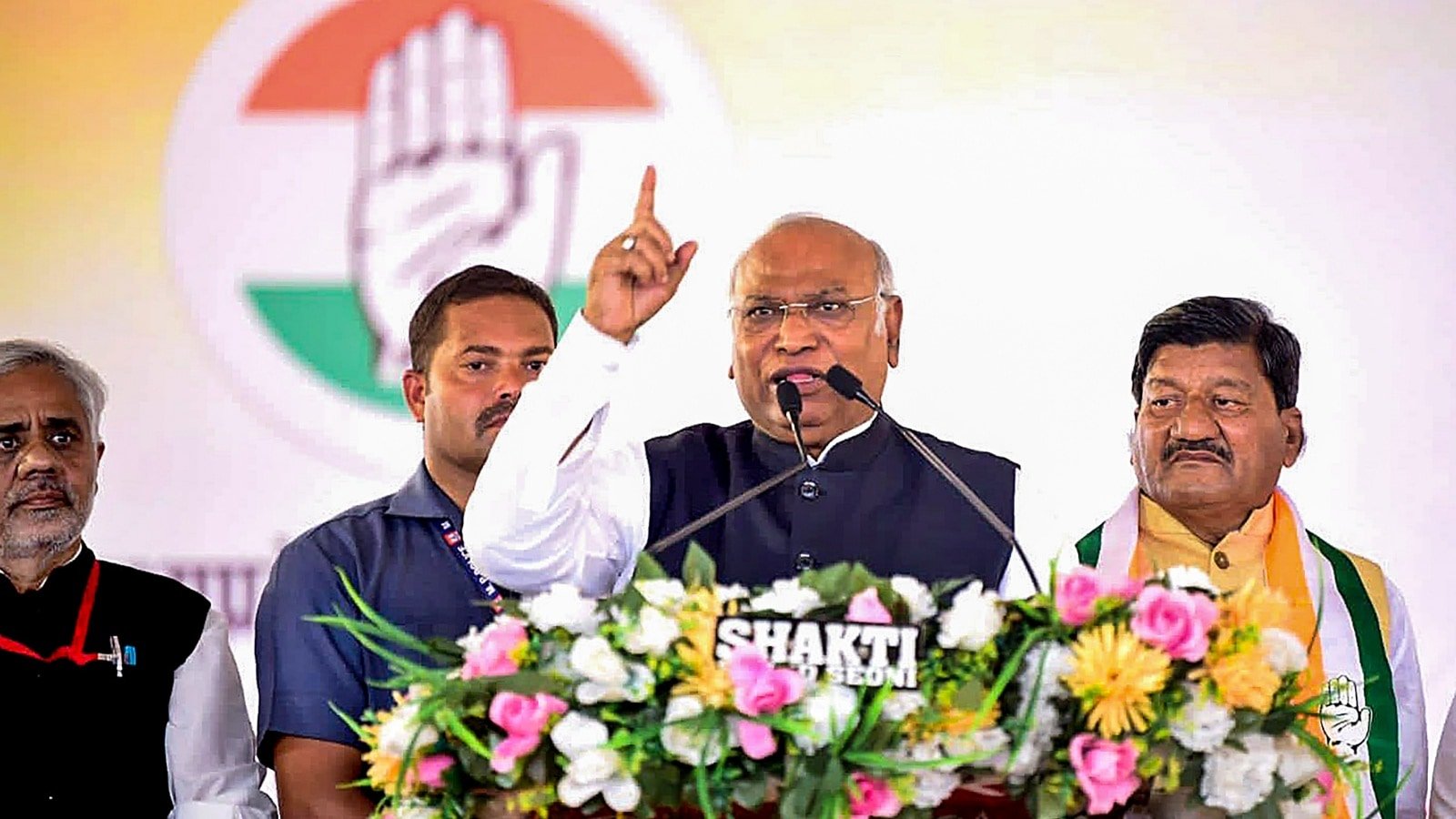 Congress sent Britishers back, raids can’t deter us: Mallikarjun Kharge in MP | Elections News