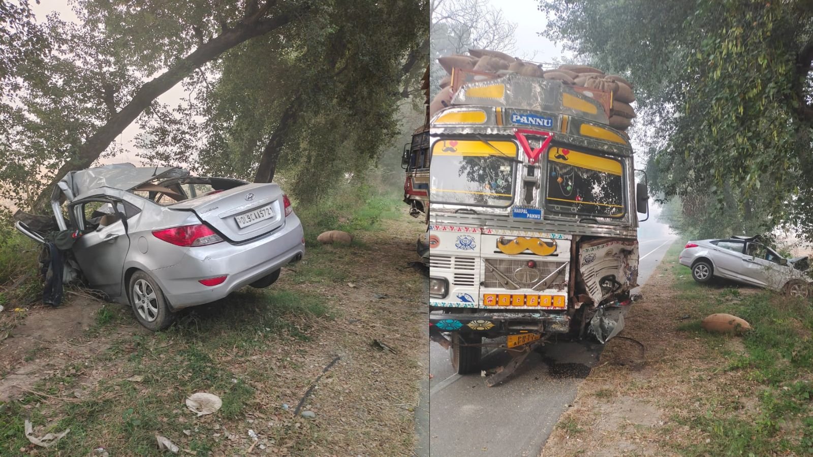 5 killed after speeding car crashes into truck in Punjab’s Moga | Chandigarh News