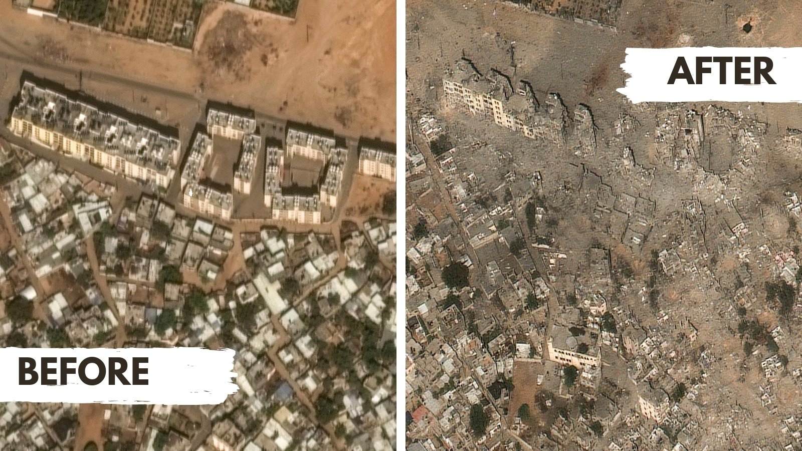 4 satellite images chart Israel’s invasion of Gaza | World News