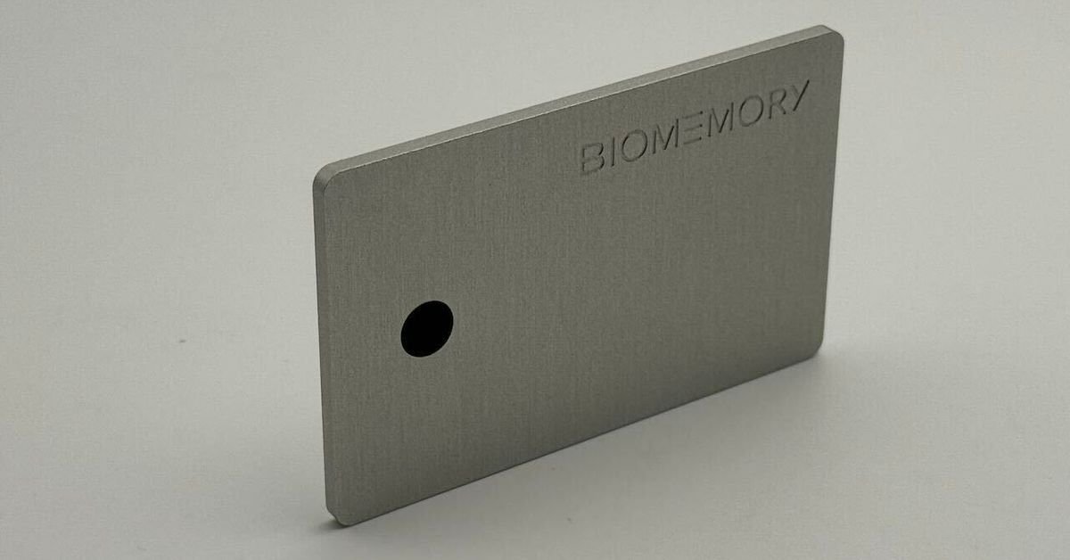 This $1,000 card can store a message in DNA