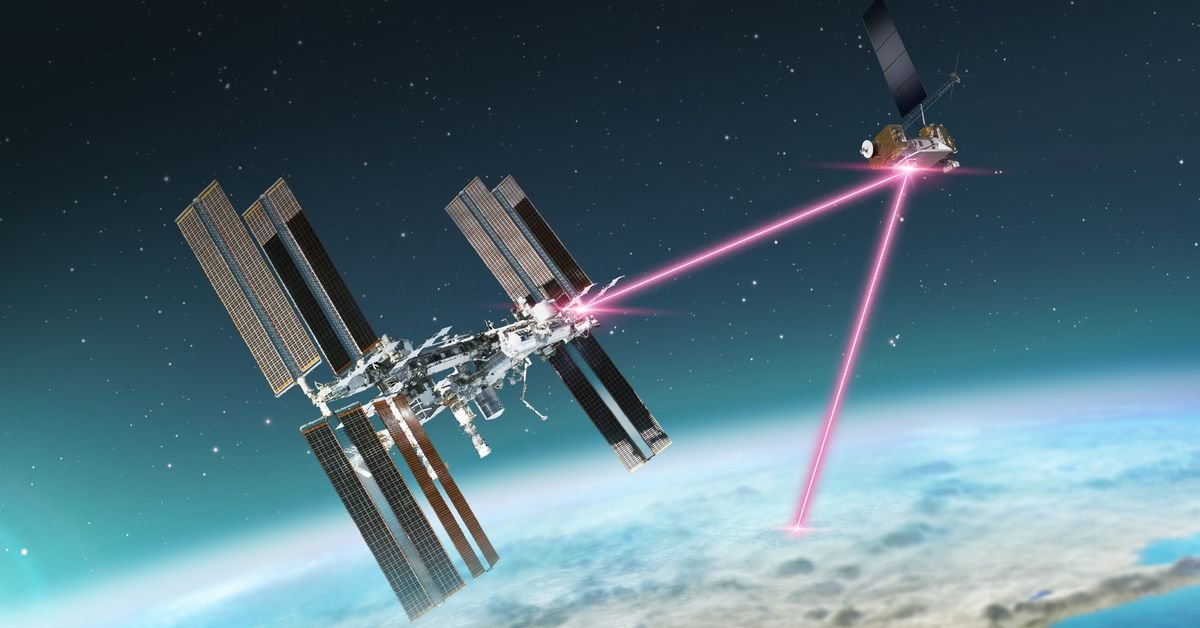 NASA fired its space lasers to communicate with the ISS