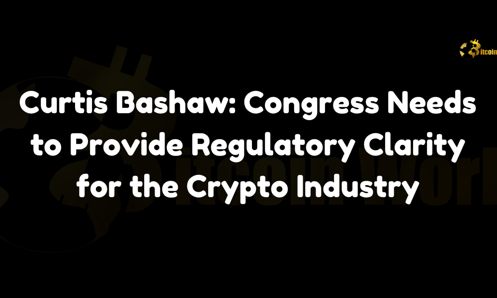 Curtis Bashaw: Congress Needs to Provide Regulatory Clarity for the Crypto Industry