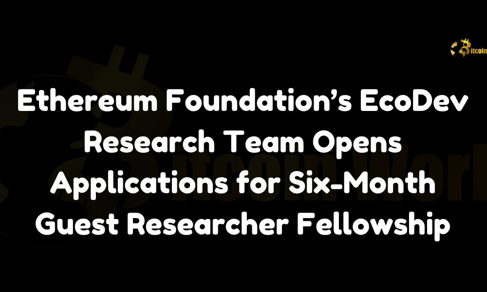 Ethereum EcoDev Research fellowship – BitcoinWorld