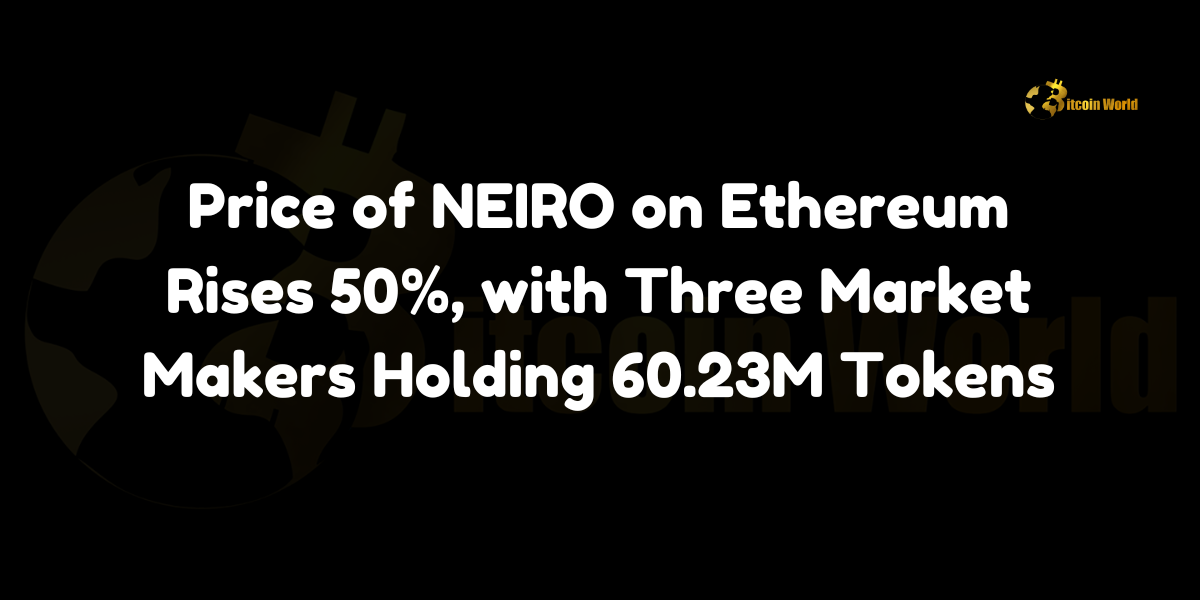 NEIRO price surge Ethereum market makers