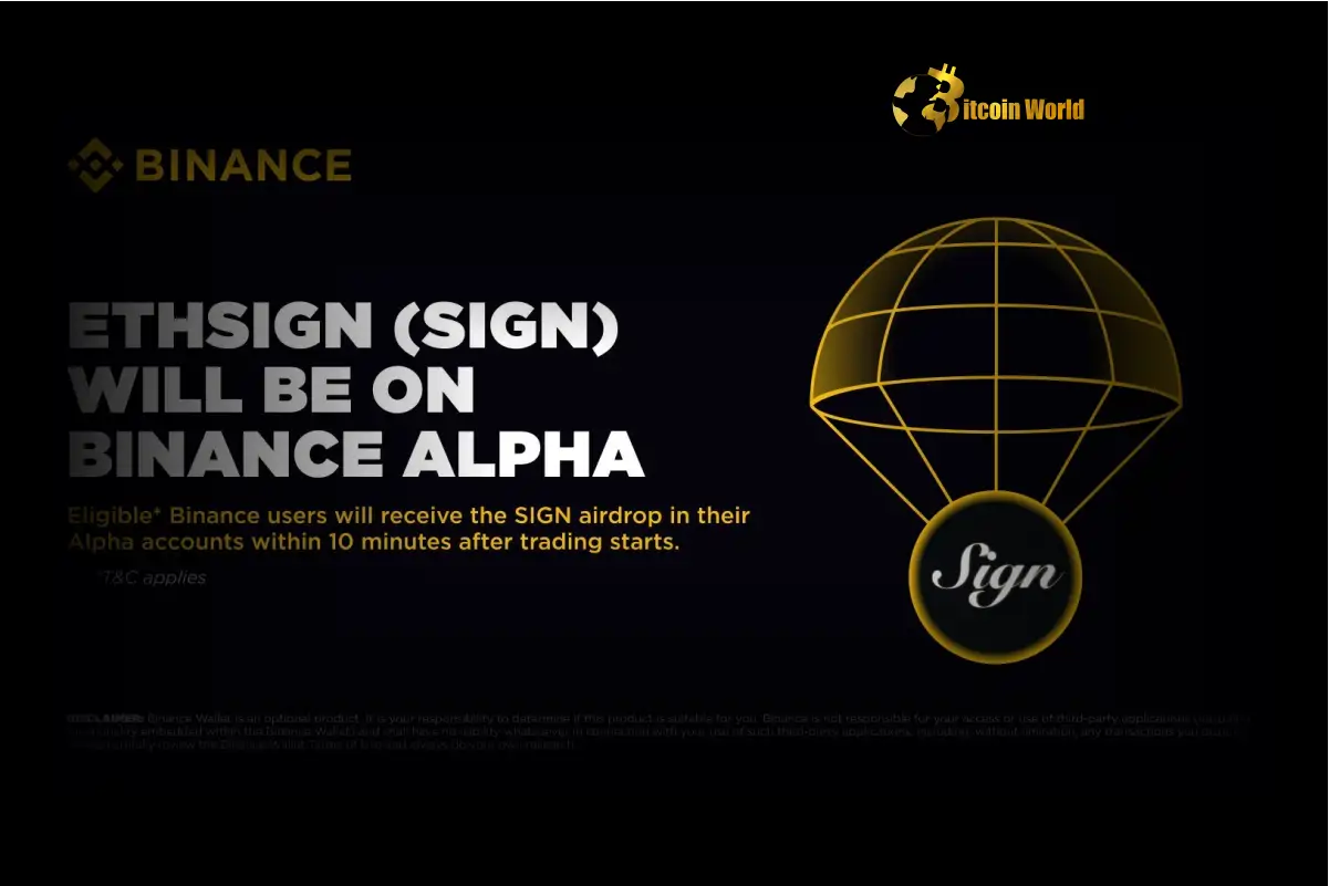 Binance Alpha Unveils EthSign (SIGN) Addition