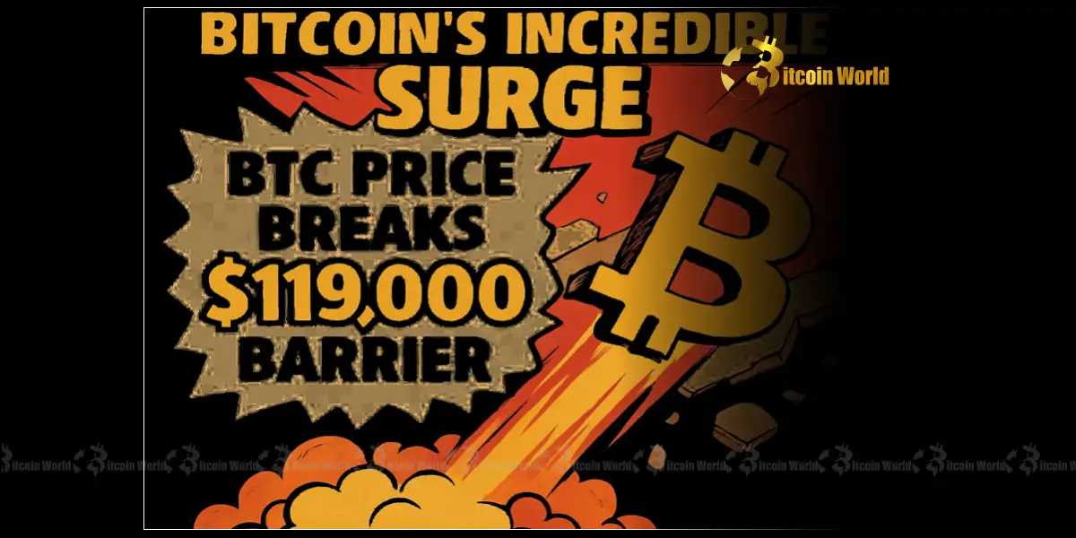 Bitcoin’s Incredible Surge: BTC Price Breaks $119,000 Barrier