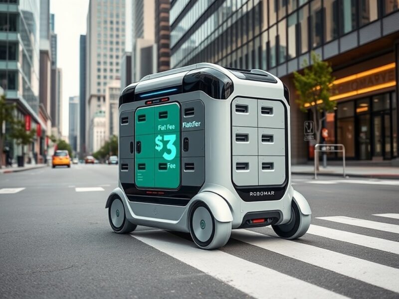 Robomart Revolutionizes Delivery: New Robot Offers Astounding $3 Flat Fee, Disrupting Food Delivery Apps